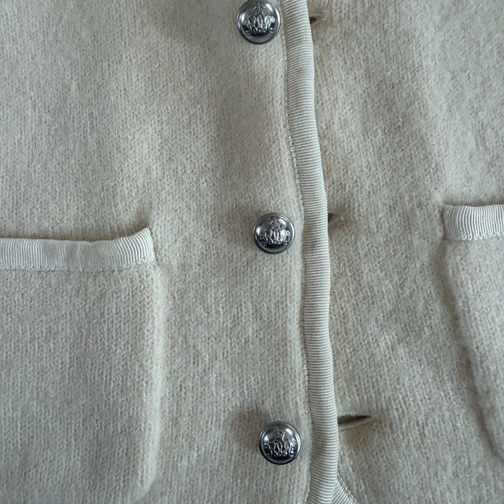 Ralph Lauren Ivory Cream Wool Cardigan Kids Jacket 12m
